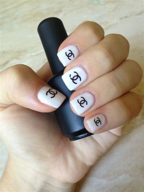 nails with chanel logo,Beautiful! | Nail art designs, Nail art, Nails