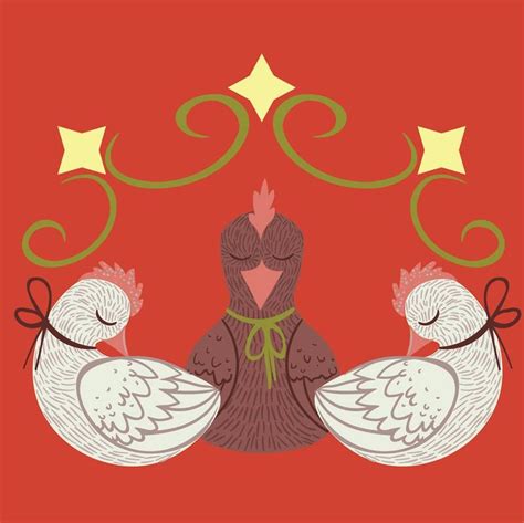 Three French Hens by Loopti on DeviantArt | 12 days of xmas, Christmas ...