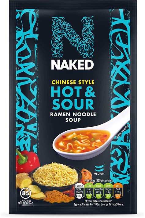 Amazon.com : Naked Chinese Style Hot and Sour Ramen Noodle Soup, 25 g