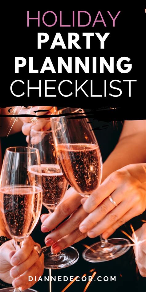 Free Holiday Party Planning Checklist - DianneDecor.com | Party ...