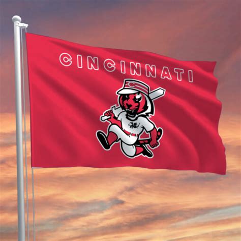 Cincinnati Sport Teams Logo Mixed Flag - SouthernLife