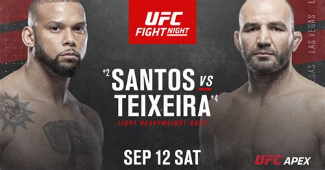 Glover Teixeira tests positive for COVID-19, Thiago Santos fight