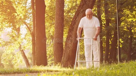 Old Man. Patient in a Nursing Home. Assistance, Rehabilitation and ...