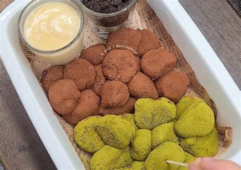 resep choco matcha mochi bites oleh avita unaiya cookpad