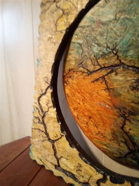 Fractal Wood Burning Abstract Wall Art.. Outer Space...sci-fi... Unique ...