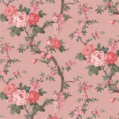 Old Floral Wallpaper Mdash