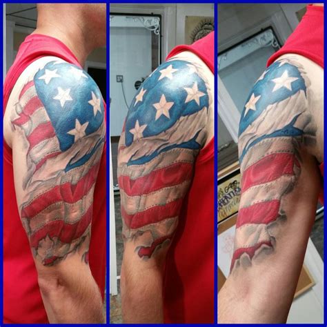 85+ Best Patriotic American Flag Tattoos — I Love USA (2019)
