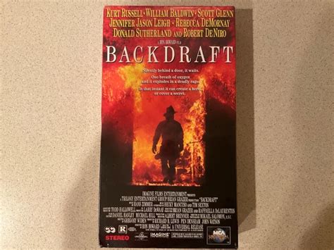 BACKDRAFT (VHS, 1991) Kurt Russell, Donald Sutherland, Robert De Niro