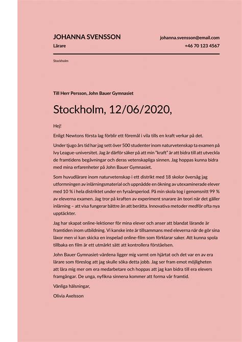 Personligt brev – exempel för inspiration 2023