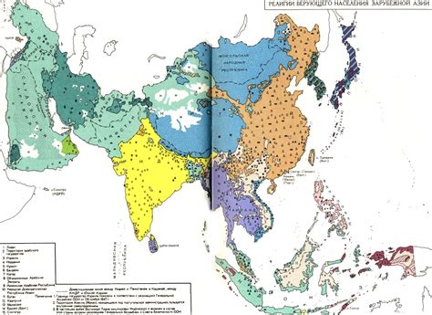 Карты по религиям верующего населения мира