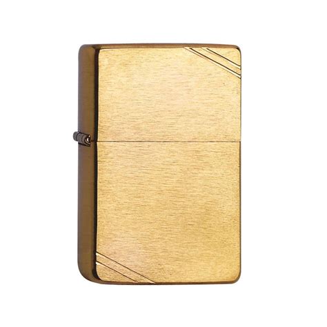 ЗАЖИГАЛКА ZIPPO (ЗИППО) VINTAGE BRUSHED BRASS 240 - Купить подарки с ...