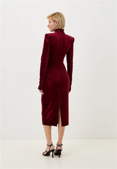 Платье Ruxara Lamoda Online Exclusive, цвет: бордовый, MP002XW0OQRG ...