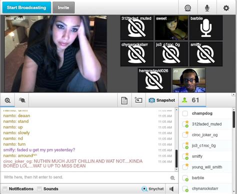TinyChat - A Web Based Video Chat Room