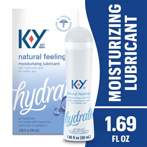 K-Y Natural Feeling Lube, Water Based Sex Lubrication for Sexual