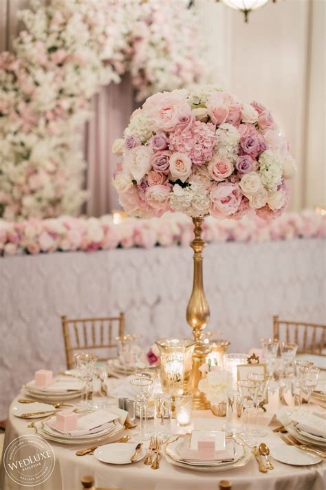 An Elegant White and Gold Wedding? Yes, Please! | Pink wedding theme