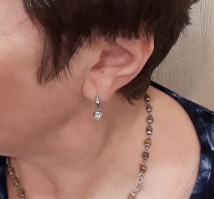 Золотые серьги «Бриллианты Якутии»: белое золото 585 пробы, бриллиант ...