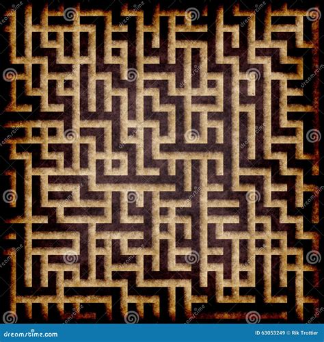 Maze Stock Illustration - Image: 63053249