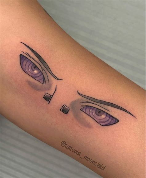 Pain Rinnegan Eyes Tattoo | Naruto Shippuden Anime 🍥 Otaku MOONCHILD 愛 ...