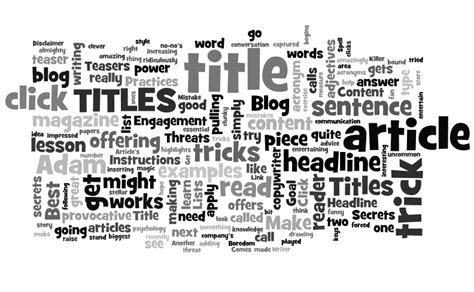 Click and Stick: Do Your Titles Do the Trick?