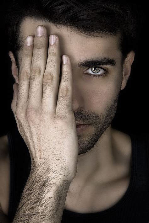 cales vision man  wolf eyes silver eyes aesthetic male male