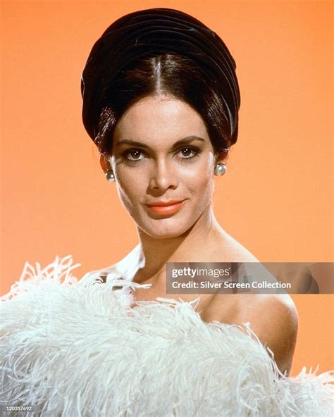Martine Beswick, British actress and model, wearing a strapless