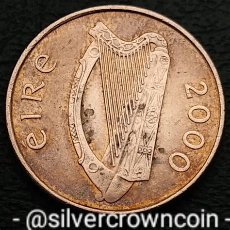Ireland Eire 1 Penny 2000. KM#20a. One Cent coin. Irish Harp. Bird. | eBay