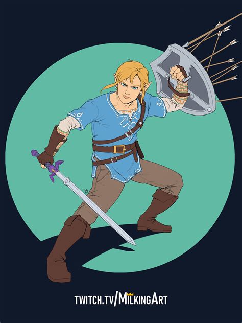 [BoTW][OC] I've grown tired of femboy link and drew chad warrior link