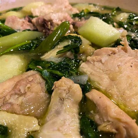 chicken tinola recipe tinolang manok  chayote jozmahal