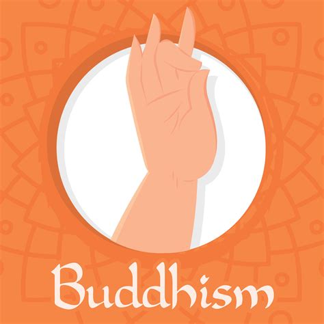 Isolated hand doing a praying gesture Buddhism concept Vector 28154620 ...