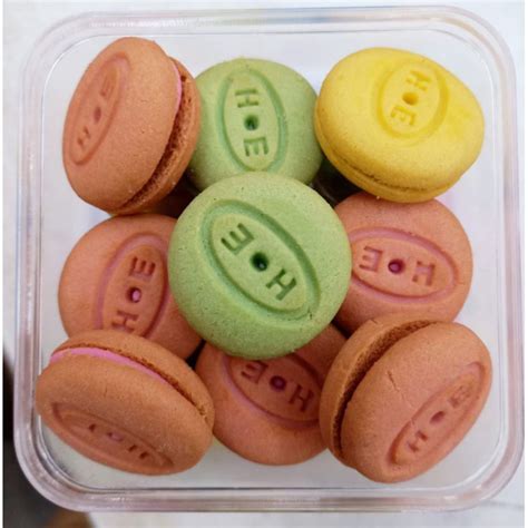 mini macaron biscuit macaron babyroon  pcs shopee malaysia
