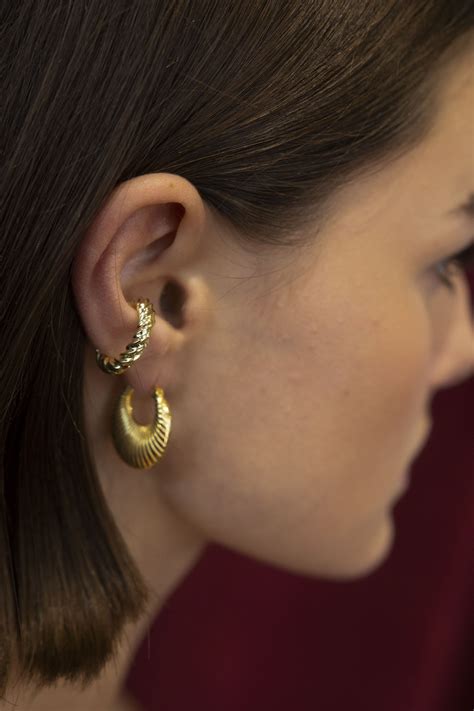 Кафф Вирпул, серебро 925, позолота 18k - купить дизайнерские украшения ...