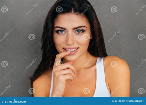 Feeling flirty. stock image. Image of flirting, looking - 63110379