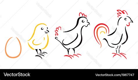 Chicken farm Royalty Free Vector Image - VectorStock