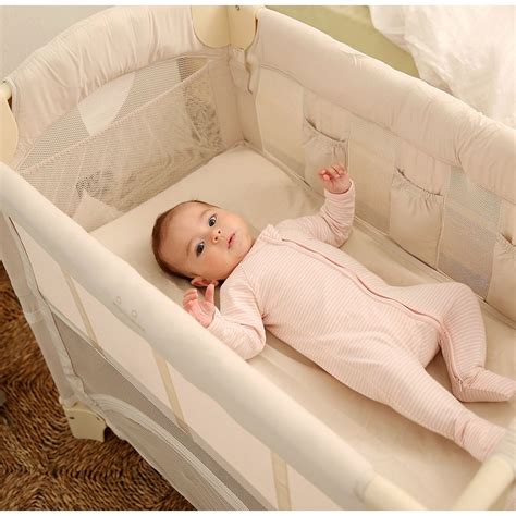 Berço Portatil Mini - Mini Berço Portátil Acoplado – Mini Arc Caramelo - Okipoki