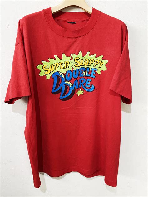Nickelodeon × Vintage Vintage 90s Super Sloppy Double Dare By
