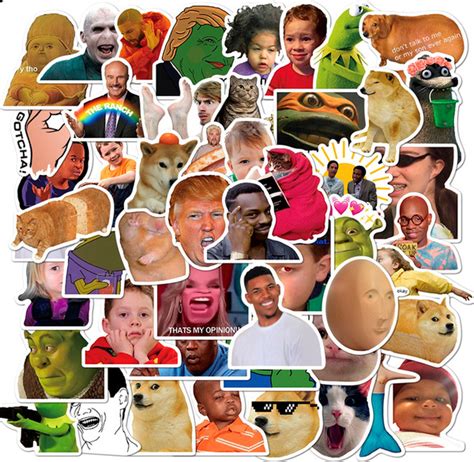 Наклейки стикеры виниловые "Мемы/Memes" - купить с доставкой по ...