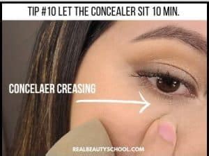 stop concealer  creasing  eyes  effective tips