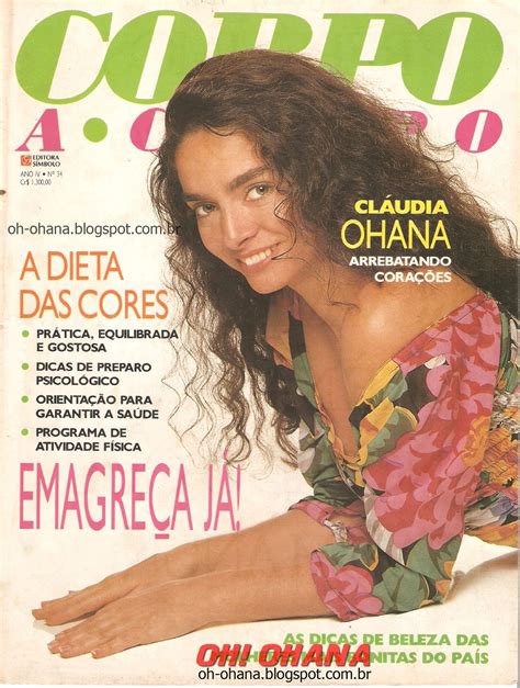Oh!Ohana: Cláudia Ohana na revista Corpo a Corpo - Edição n.34 (1991)