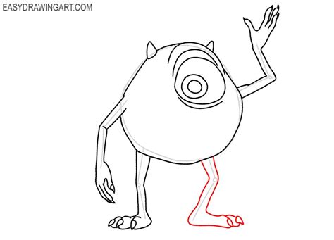 How to Draw Mike Wazowski - Easy Drawing Art