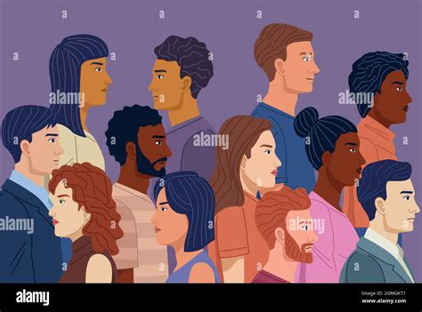 diversity people crowd Stock Vector Image & Art - Alamy