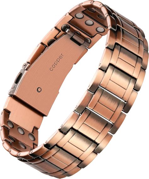 Amazon.com: Jecanori 3X Strength Copper Bracelets for Men, Mens Pure