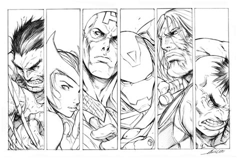 Desenhos Dos Vingadores Para Colorir E Imprimir