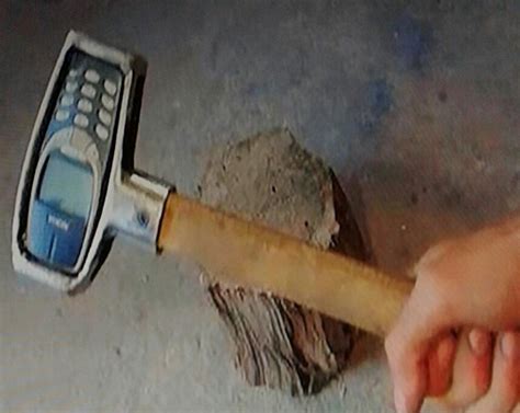 Nokia hammer ×100 to all stats except price it only costs a stick and ...