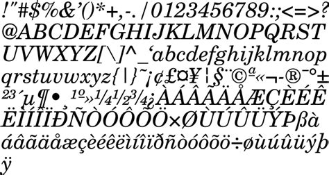 Postscript fonts