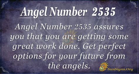 Angel Number 2535 Meaning: Having Options In Life - SunSigns.Org