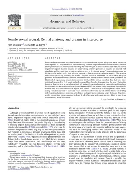 genital anatomy  orgasm  intercourse orgasm clitoris