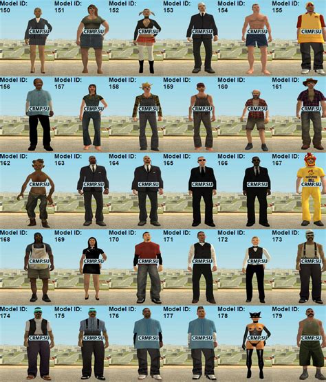 ID скинов в GTA Criminal Russia (SA) BETA 2 - Информация • CRMP - GTA ...
