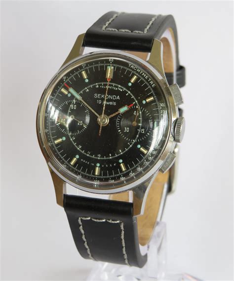 Gents 1960s Sekonda Strela 3017 Cosmonaut Chronograph Wrist Watch