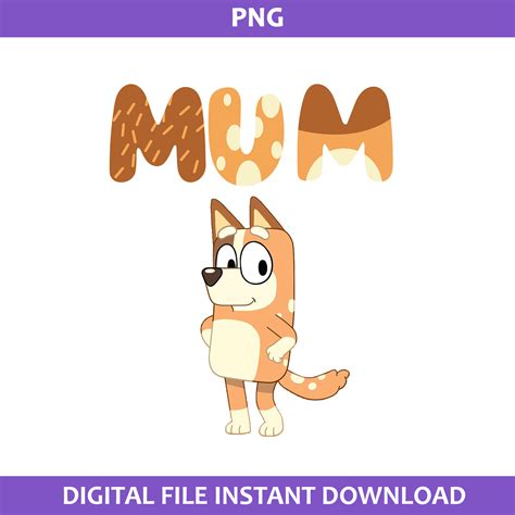 Bluey Mum Png, Bluey Mom Png, Bluey Mother's Day Png, Bluey | Inspire