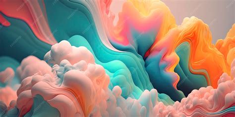 premium photo amazing abstract wallpaper  soft pastel colors